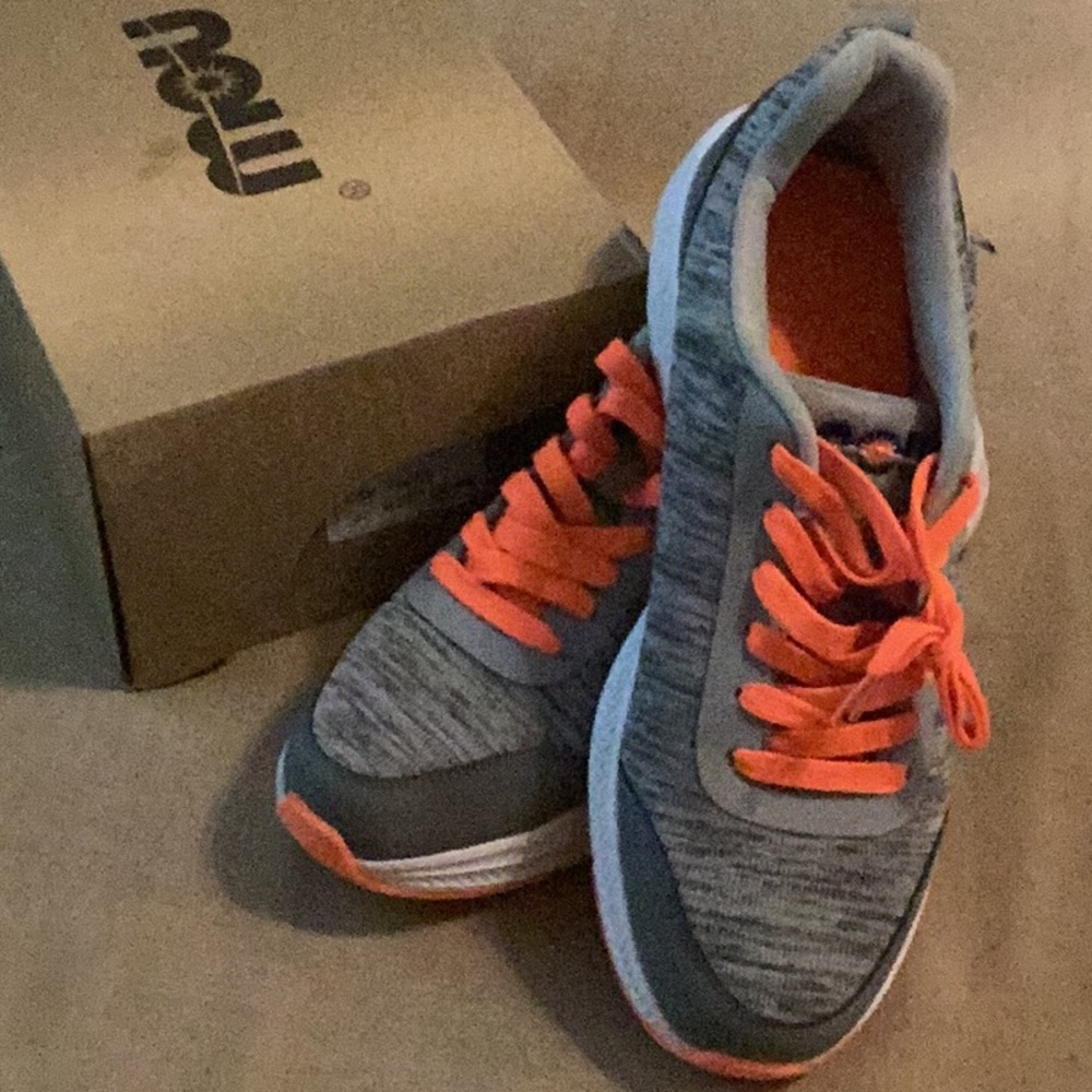 NWT Mou Gray and Orange Athletic Shoes for Men
